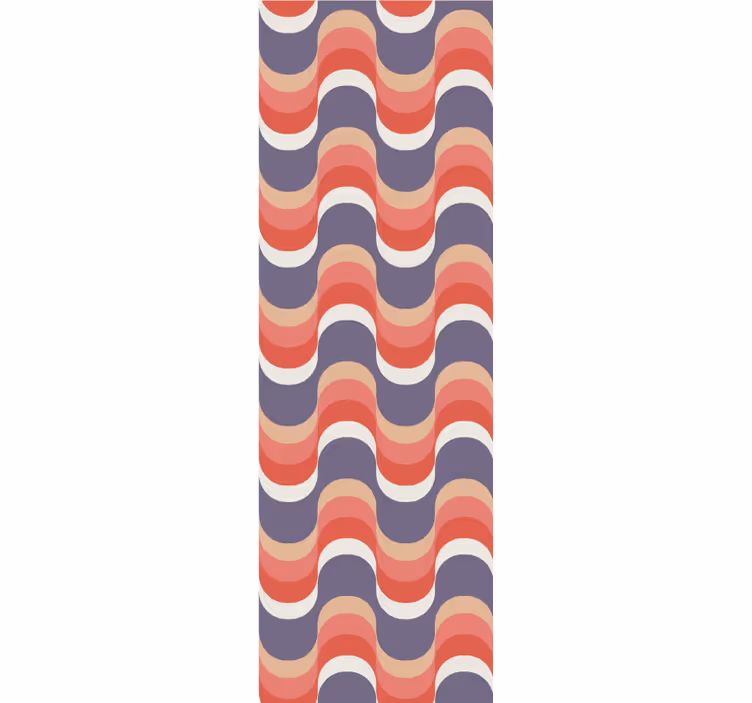 Papier peint cercles motif d'onde rythmique - TenStickers