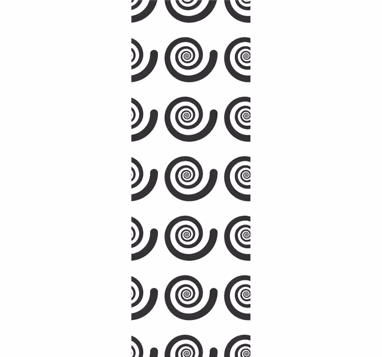 Papier peint formes géometriques motif en spirale - TenStickers