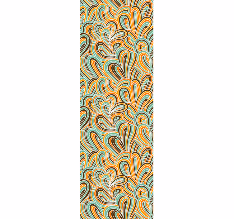 Papier peint abstrait motif tourbillonnant - TenStickers