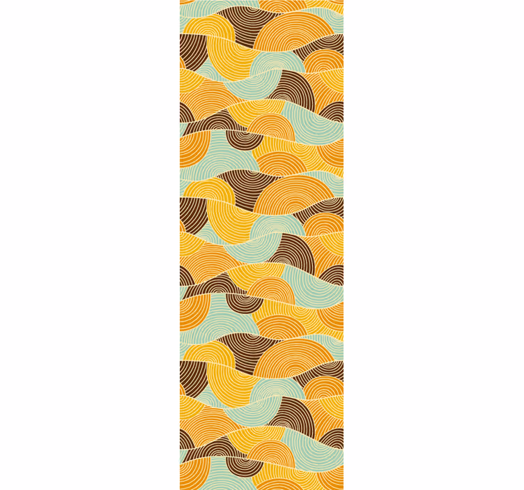 Papier peint formes géometriques vagues géométriques - TenStickers