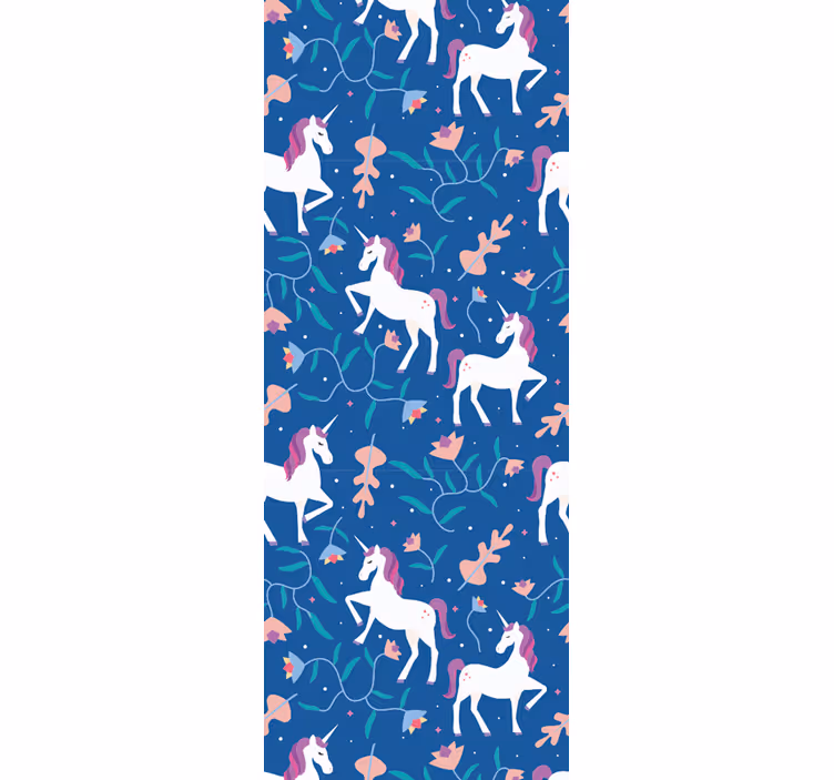 Papier peint animaux motif fantaisie de licorne - TenStickers