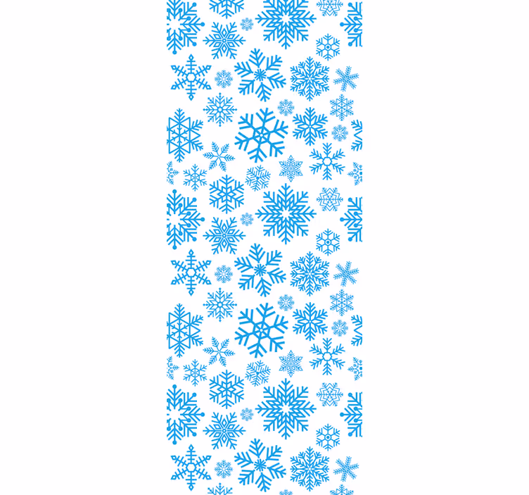 Papier peint Noël motif de flocon de neige saisonnier - TenStickers