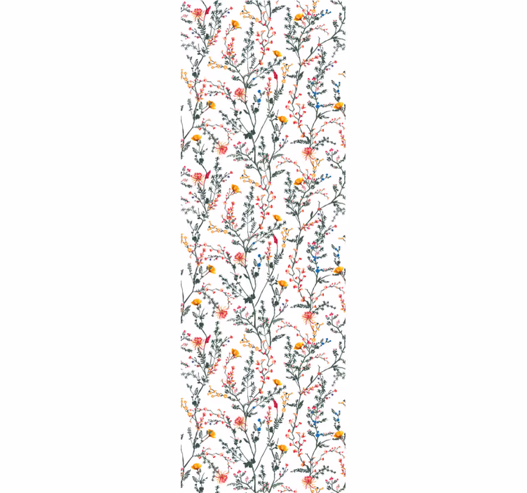 Papier peint floral tartinade botanique florale - TenStickers