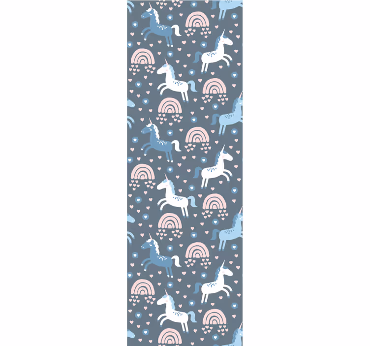 Papier peint animaux motif arc-en-ciel de girafe - TenStickers