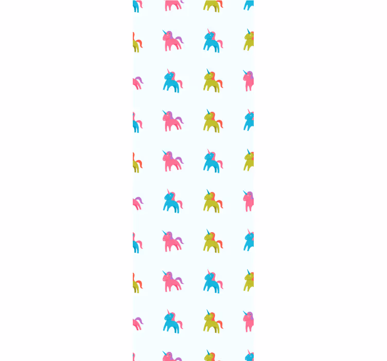 Papier peint animaux licornes colorées - TenStickers
