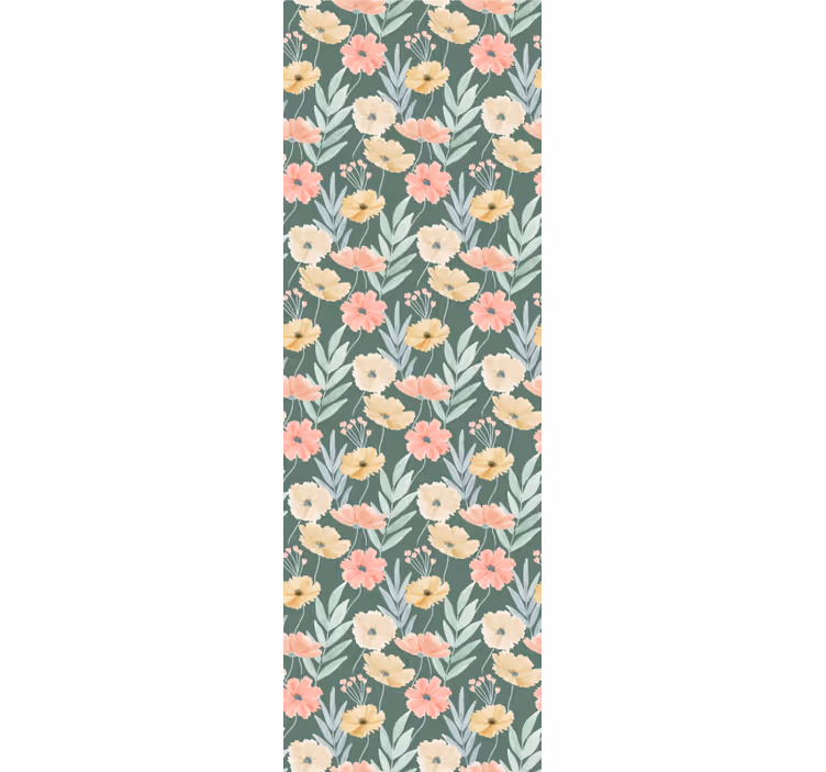 Papier peint floral motif fleuri - TenStickers
