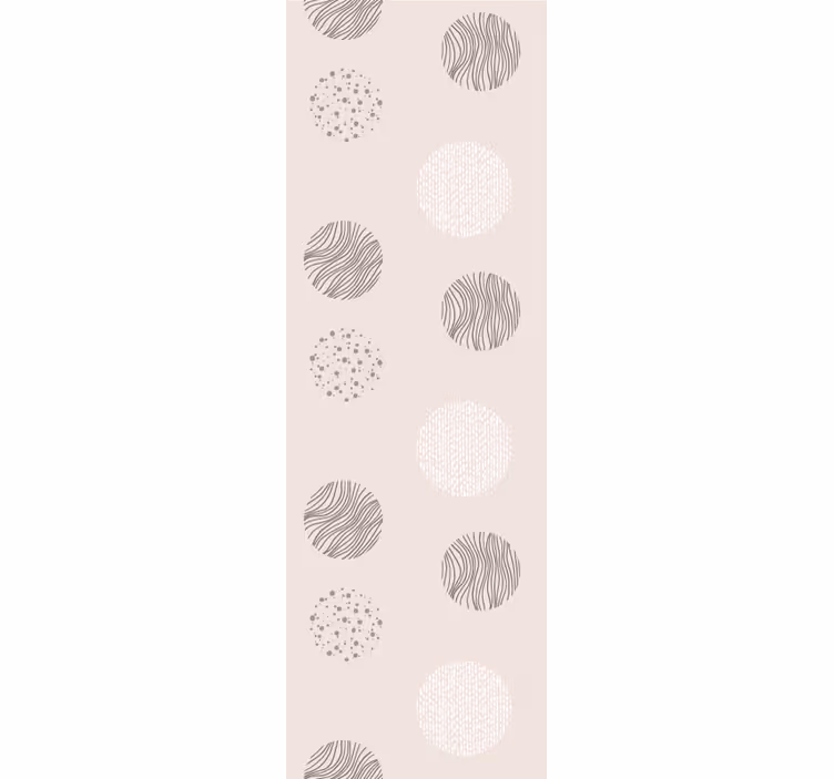 Papier peint formes géometriques motif circulaire - TenStickers