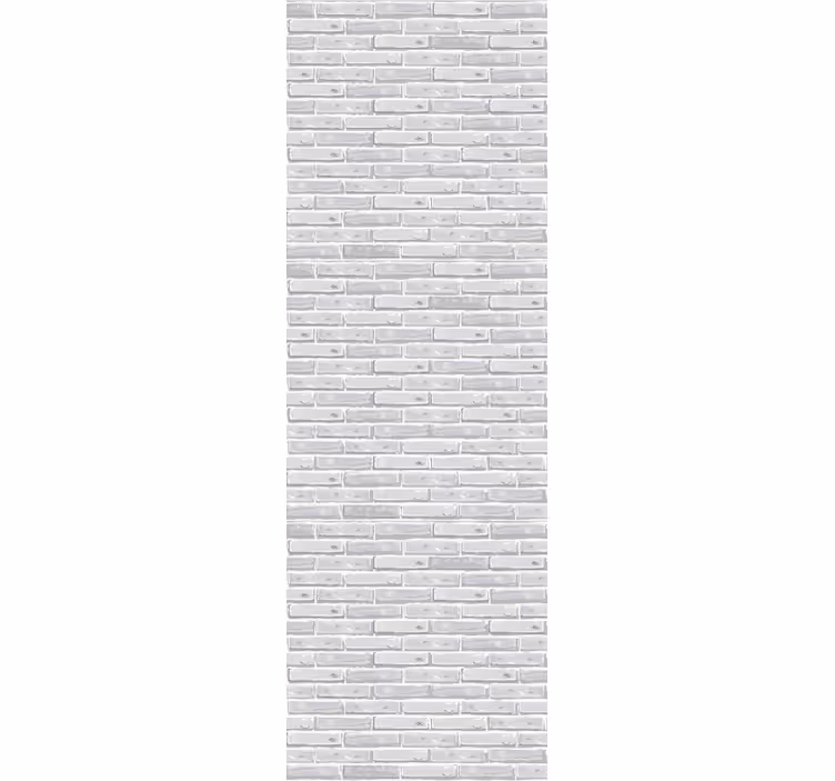 Papier peint briques mur peint en blanc - TenStickers