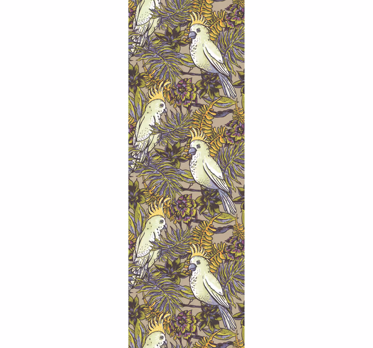 Papier peint animaux motifs d'oiseaux tropicaux - TenStickers