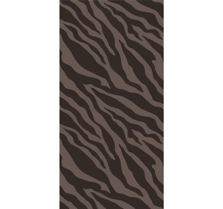 Papier peint zèbre motif élégant noir et brun - TenStickers