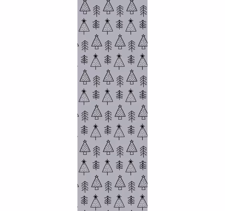 Papier peint Noël décor à motif de pin - TenStickers