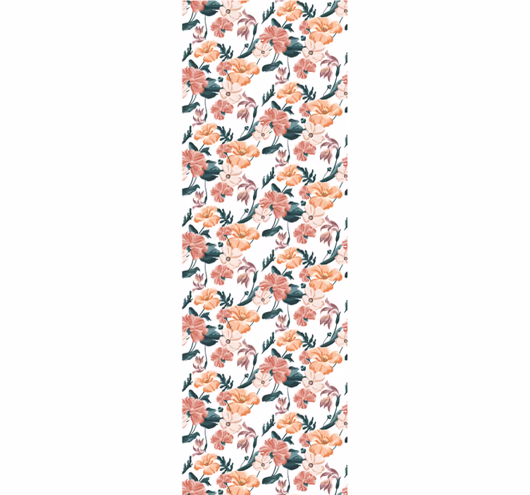 Papier peint floral répétitif - TenStickers