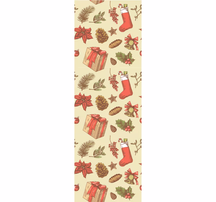 Papier peint noël design festif de noël - TenStickers