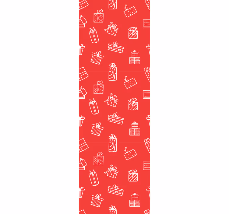Papier peint Noël motif de cadeaux - TenStickers