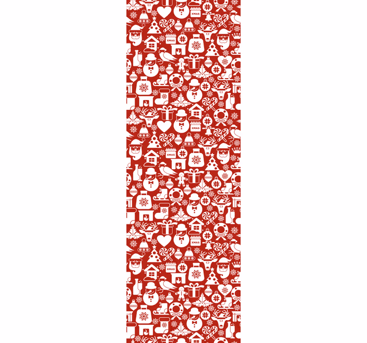 Papier peint Noël modèles de vacances festives - TenStickers