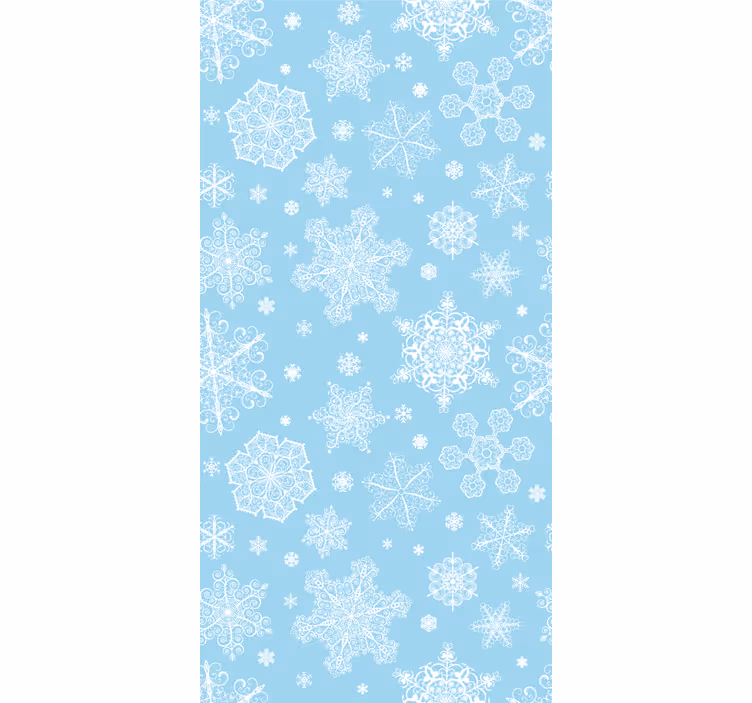 Papier peint Noël élégance du flocon de neige - TenStickers
