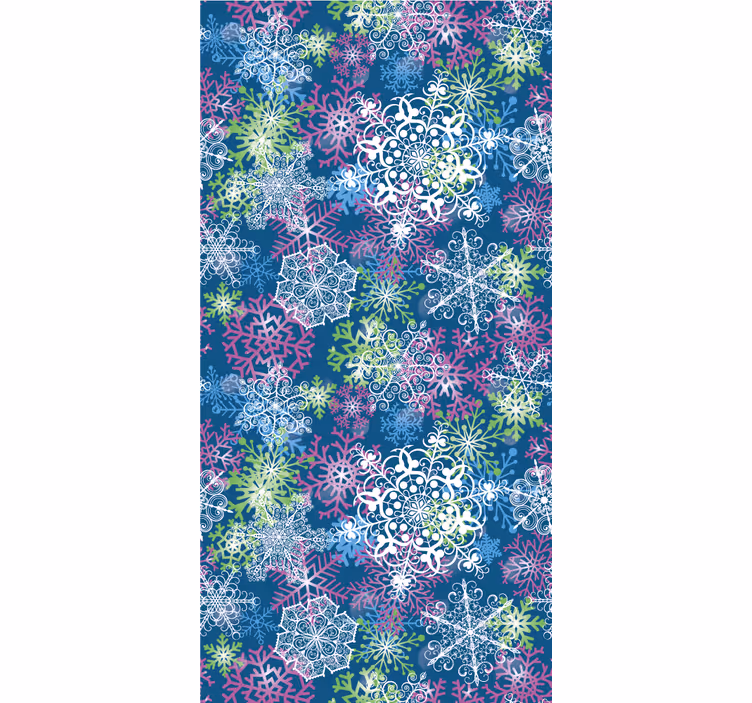 Papier peint Noël ensemble de flocon de neige - TenStickers