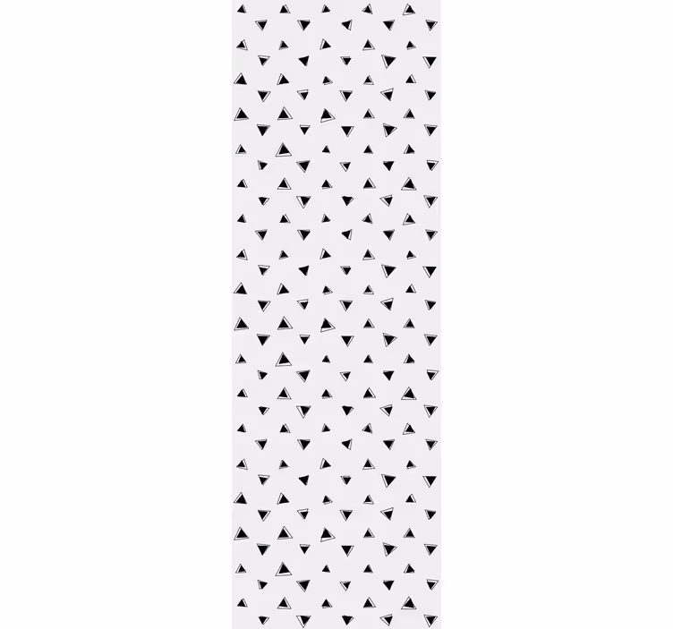 Papier peint formes géometriques motif noir et blanc - TenStickers