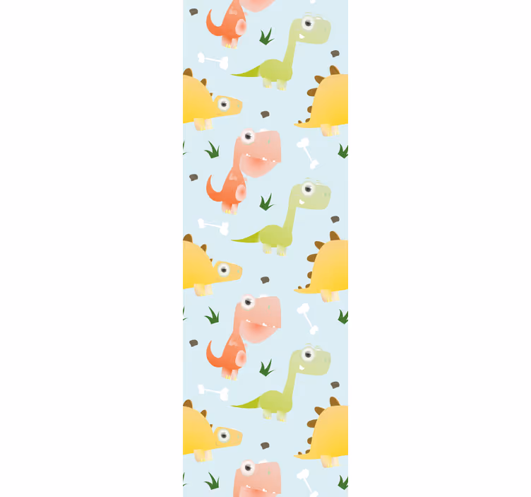 Papier peint dinosaures motifs ludiques - TenStickers