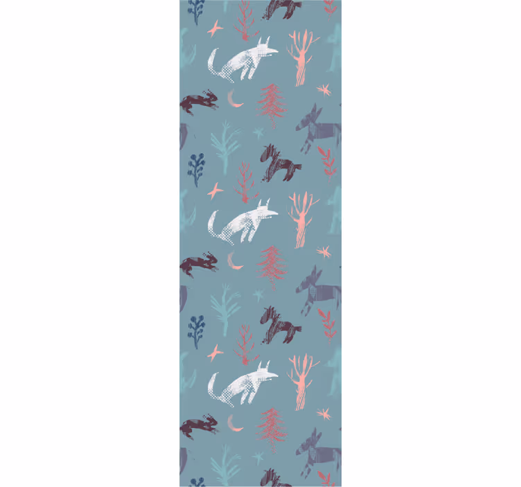 Papier peint animaux motif de créature des bois - TenStickers