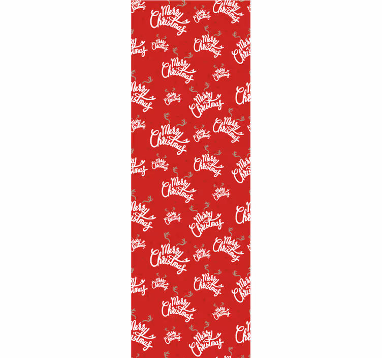 Papier peint Noël motif de script festif - TenStickers