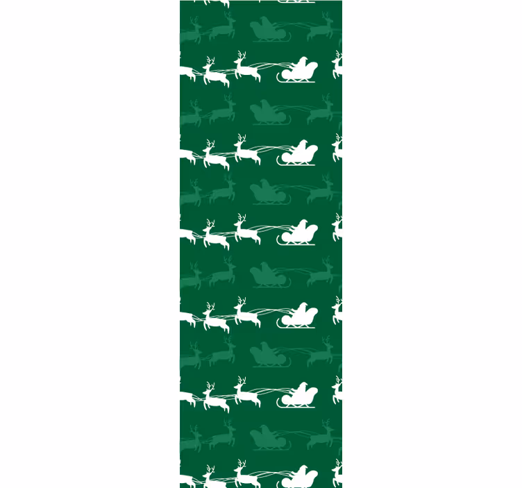 Papier peint Noël motif de traîneau de vacances - TenStickers