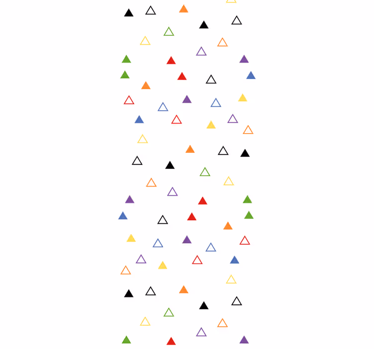 Papier peint formes géometriques motif triangulaire coloré - TenStickers