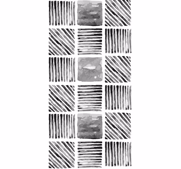 Papier peint formes géométriques blocs abstraits - TenStickers