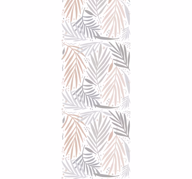 Papier peint feuillage arrangement gris et beige - TenStickers