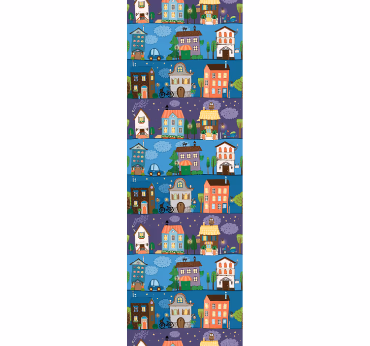 Papier peint ville heure du conte urbain - TenStickers