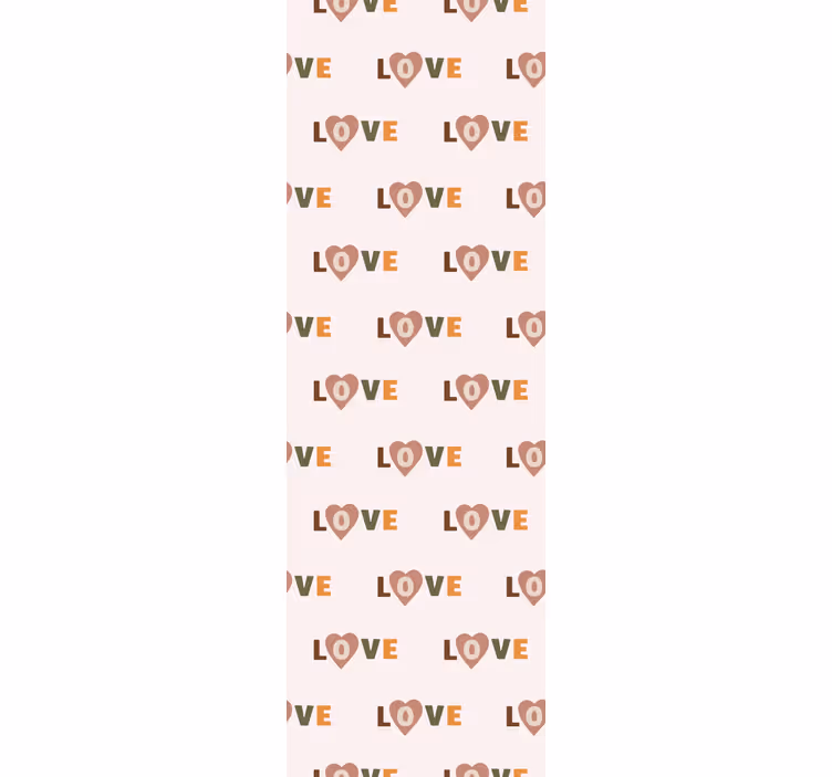 Papier peint texte motif amour - TenStickers
