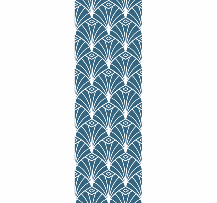 Papier peint formes géometriques plumes de paon géométriques - TenStickers