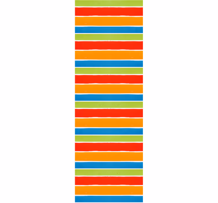 Papier peint rayures horizontales multicolores - TenStickers