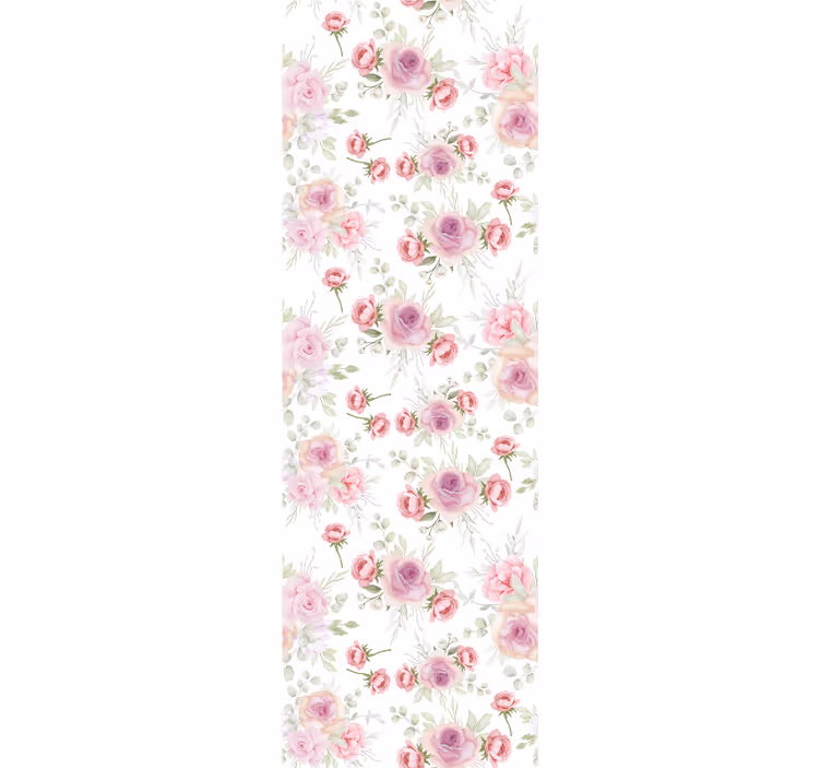 Papier peint floral motif floral délicat - TenStickers