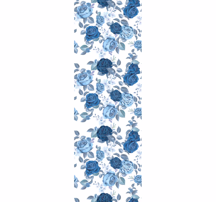 Papier peint floral surface à motifs de roses - TenStickers