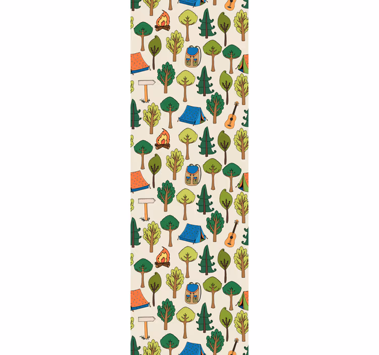 Papier peint paysage aventures en camping - TenStickers