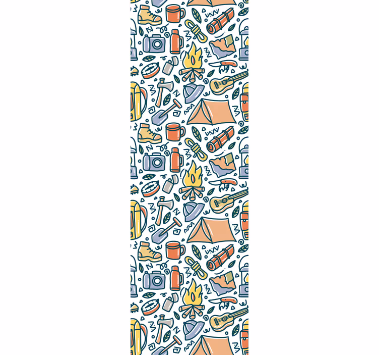Papier peint nature essentiels du camping - TenStickers