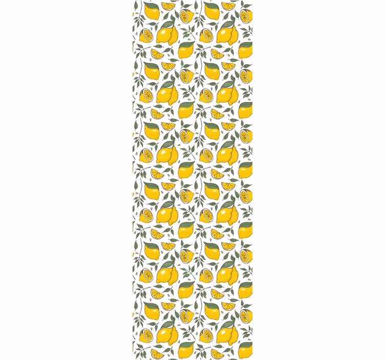 Papier peint nature motif botanique citron - TenStickers