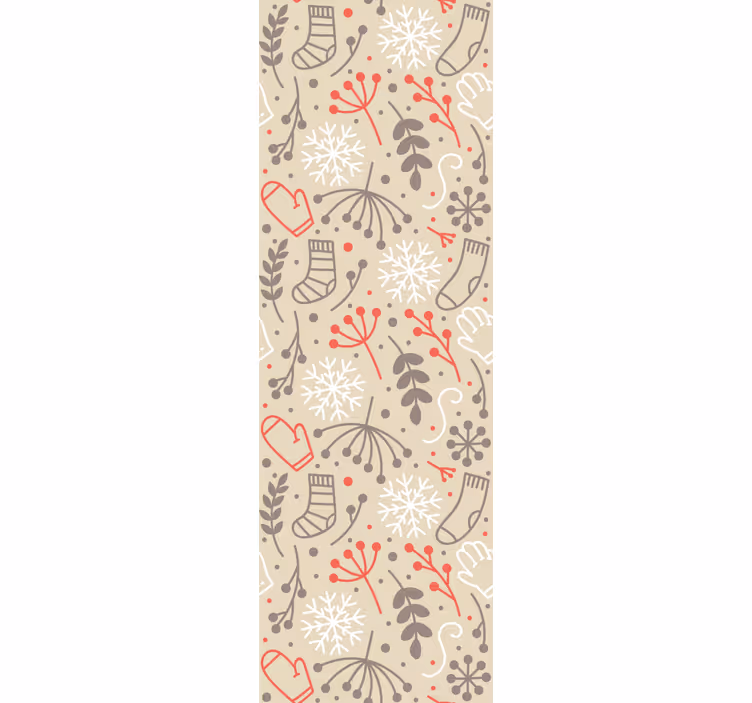 Papier peint Noël motifs festifs - TenStickers