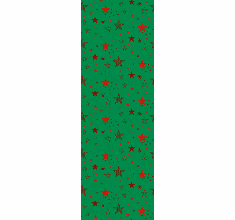 Papier peint Noël motif d'étoiles - TenStickers