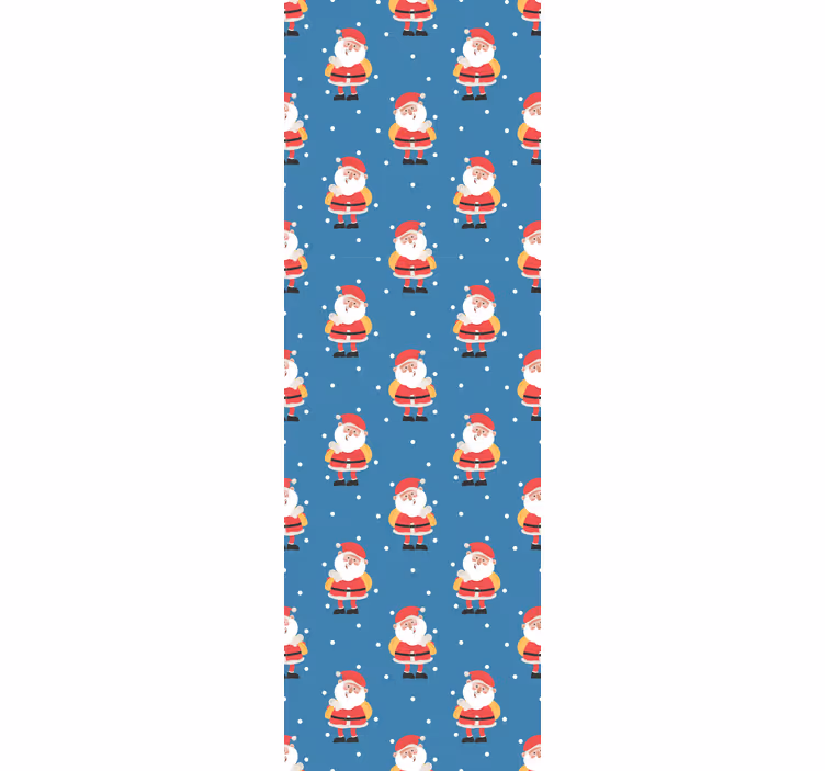 Papier peint noël motifs joyeux du père noël - TenStickers