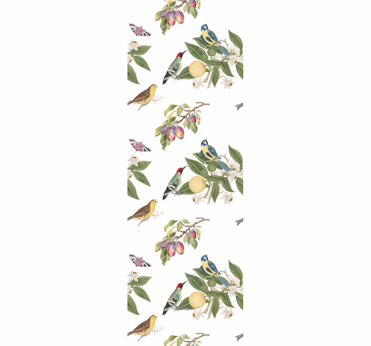 Papier peint oiseaux paradis coloré - TenStickers