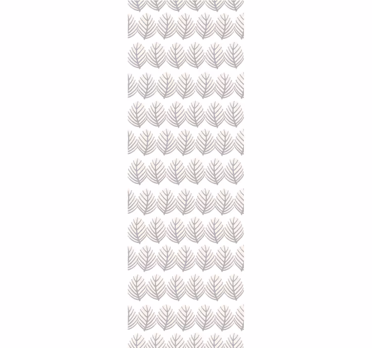 Papier peint feuillage motif gris simple - TenStickers