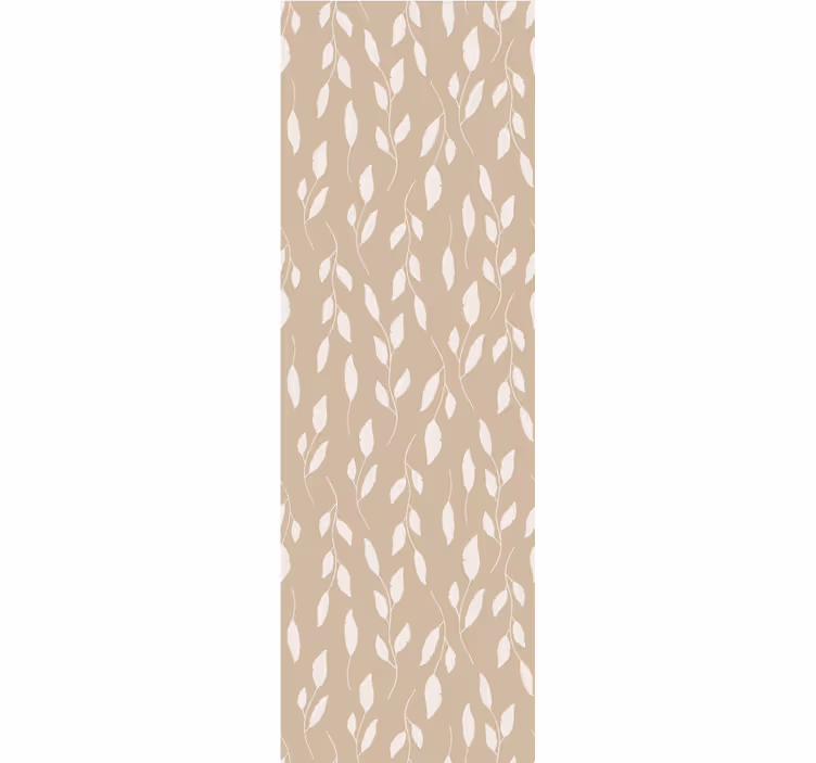 Papier peint feuillage motif délicat beige - TenStickers