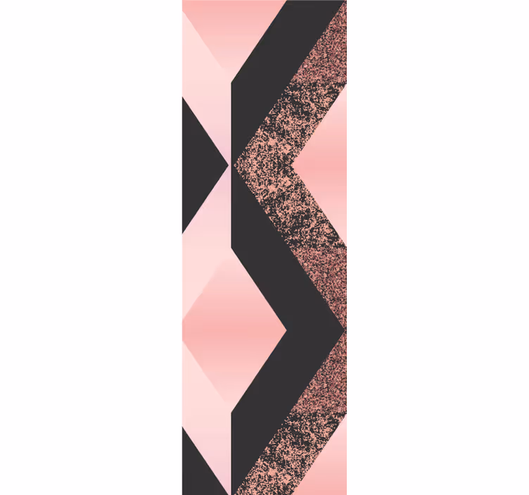 Papier peint formes géometriques motif rose abstrait - TenStickers