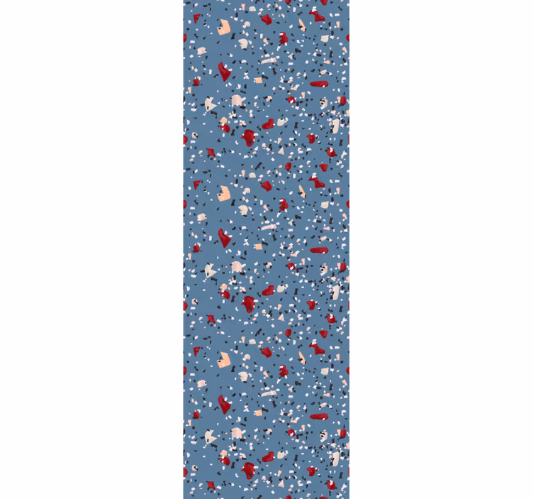 Papier peint autres textures imitation terrazzo bleu - TenStickers