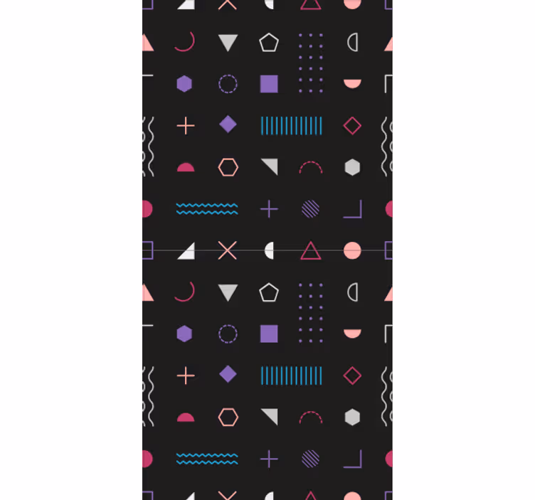 Papier peint formes géométriques formes colorées - TenStickers