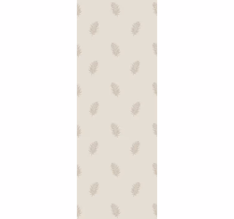 Papier peint feuillage motif beige subtil - TenStickers