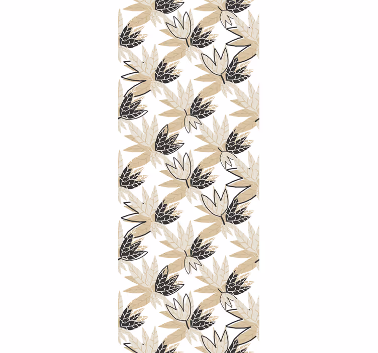 Papier peint feuillage conception botanique feuillue - TenStickers