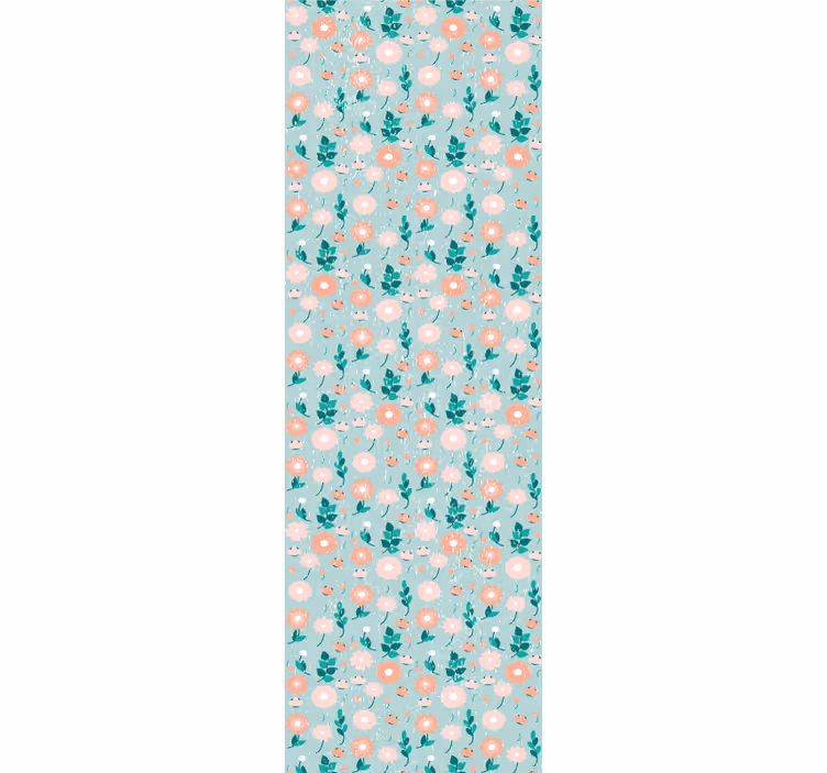 Papier peint floral imprimé printanier doux - TenStickers